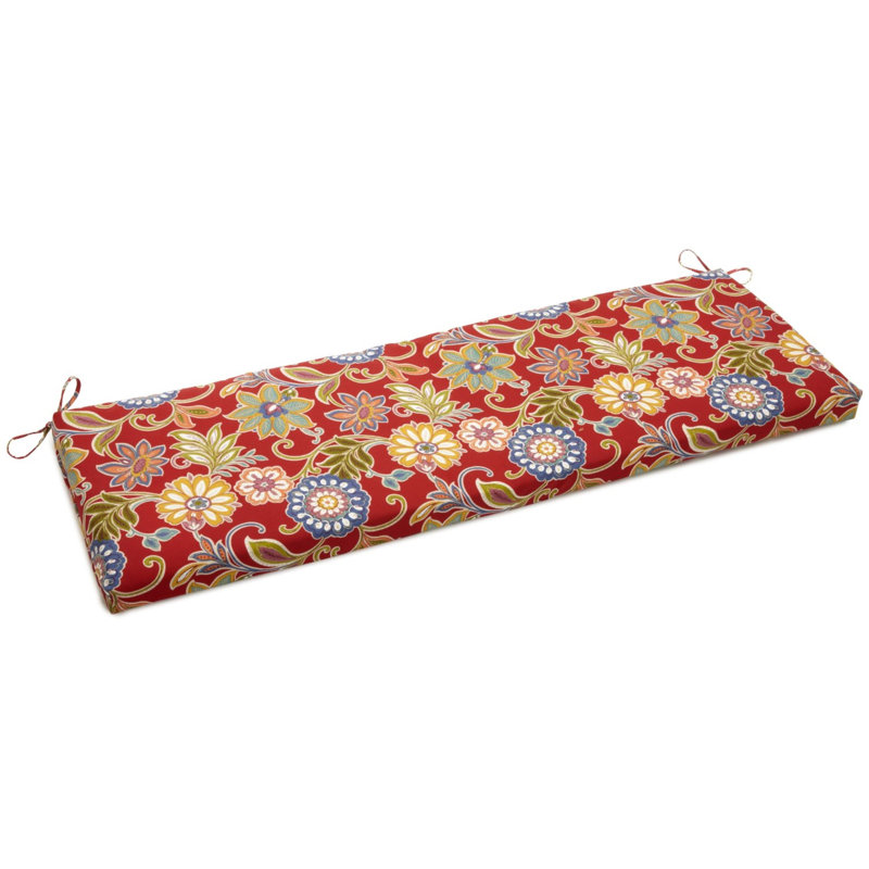 Coussin de banc intérieur / extérieur résistant aux intempéries, H 3,5 po x l 57 po x P 19 po, Pompéi Alenia