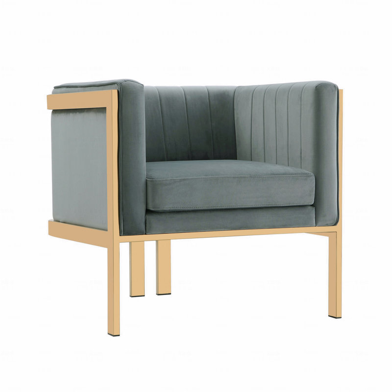 Fauteuil d'appoint de style salon, Gris