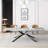Majour Dining Set 110'' Extendable Retangular Sintered Stone Dining Table with 8 Leather Dining Chairs-1303879293-1303879292