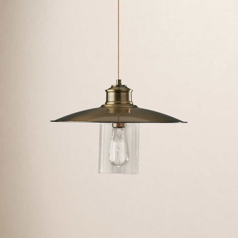 1 - Light Antique Brass Single Pendant