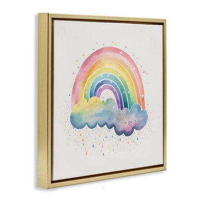 Bright Boho Rainbow & Stars Floating Frame, design by Creative Studio