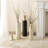 Modern White And Gold Metal Floor Vase-1455087775