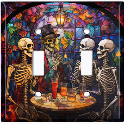 Figurine murale d'Halloween festive squelette Halloween