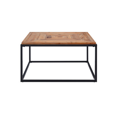 Solid Wood Top Single Coffee Table