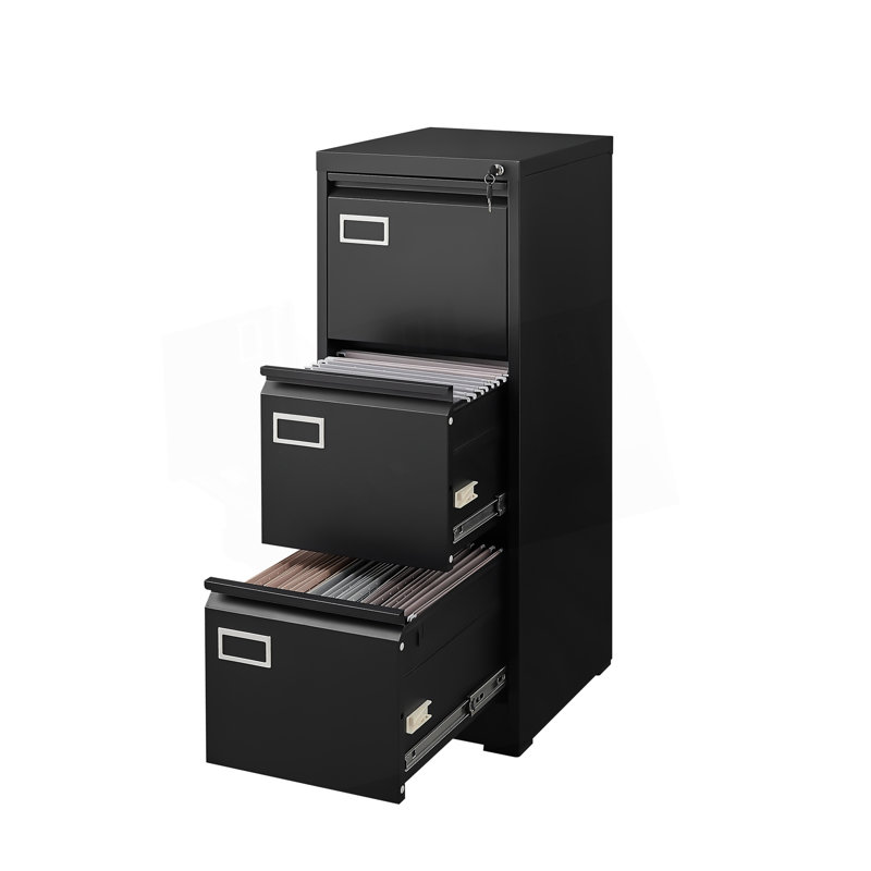 4 Drawer Vertical File Cabinet With Lock, Filing Cabinet