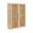 Brigitte Two-Door Rattan Wall Storage Cabinet