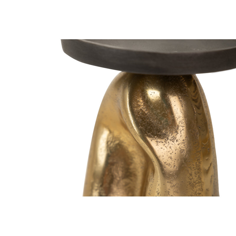 Aluminum Tabletop Candlestick, 14cm H x 14cm W x 14cm D