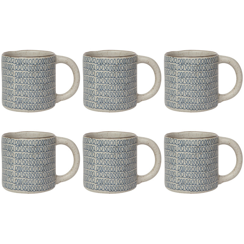 Ensemble de 6 tasses Scribble
