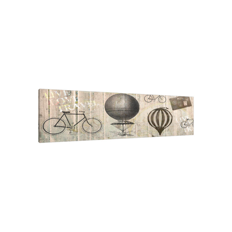 Live Love Travel by Kimberly Allen - Wrapped Canvas Panoramic Print, 30cm H x 91cm W x 4cm D