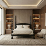 Brancusi Solid Wood Four Poster Bed