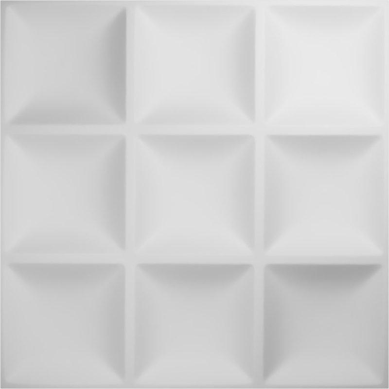 Panneau mural 3D classique EnduraWall, Blanc
