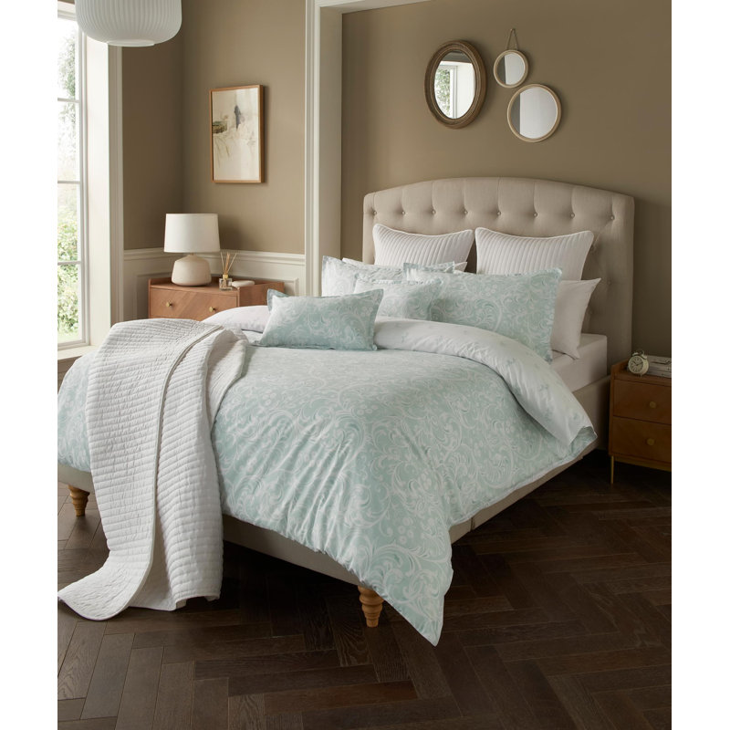 Ophella Duck Egg Duvet Cover Set Superking
