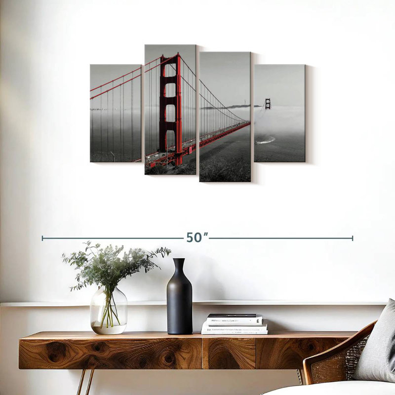 Golden Gate Foggy, H 22 po x l 36 po