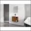 Meuble-lavabo mural 24 po avec lavabo en céramique blanche et porte à fermeture en douceur, emballage KD