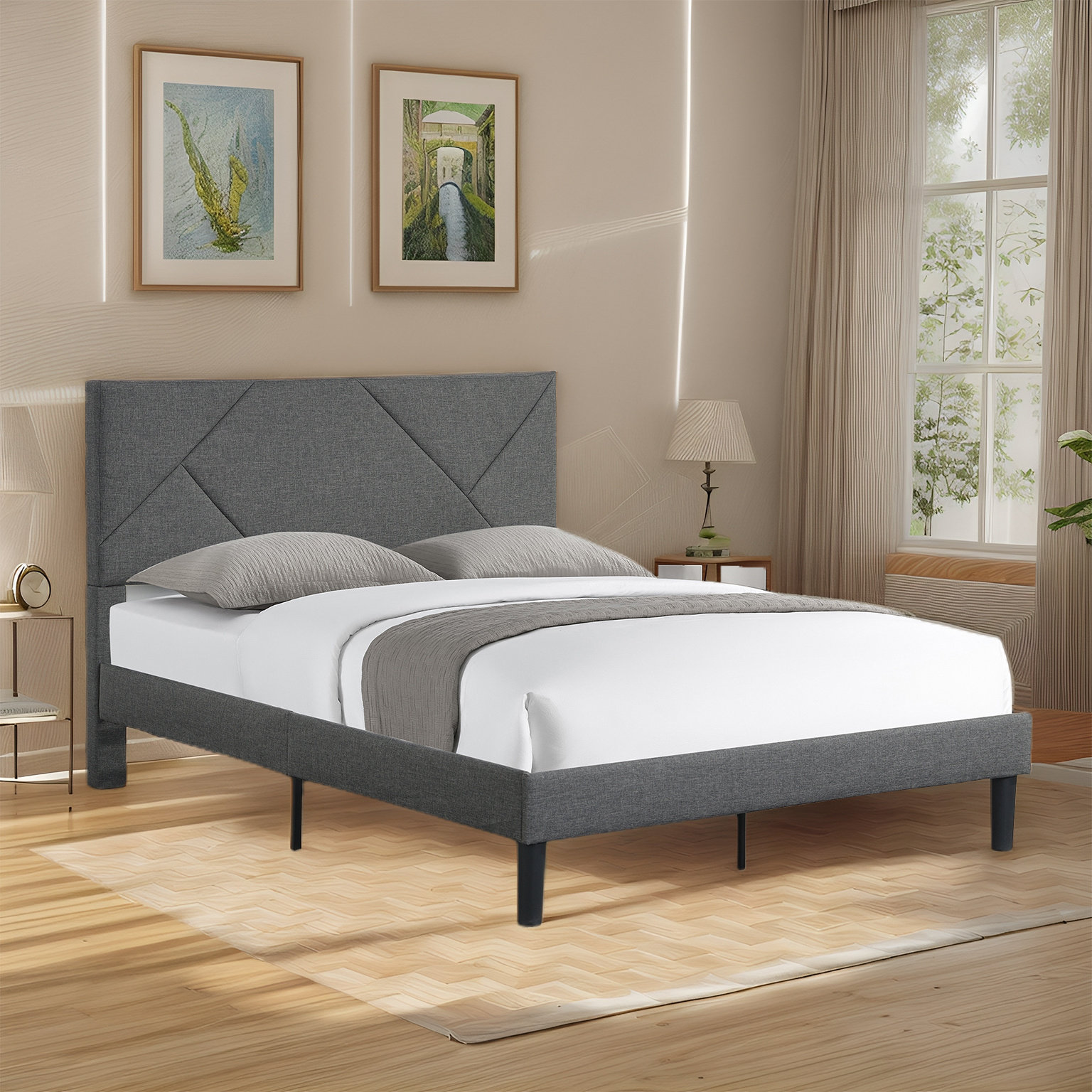 Latitude Run® Severina Upholstered Platform Bed | Wayfair