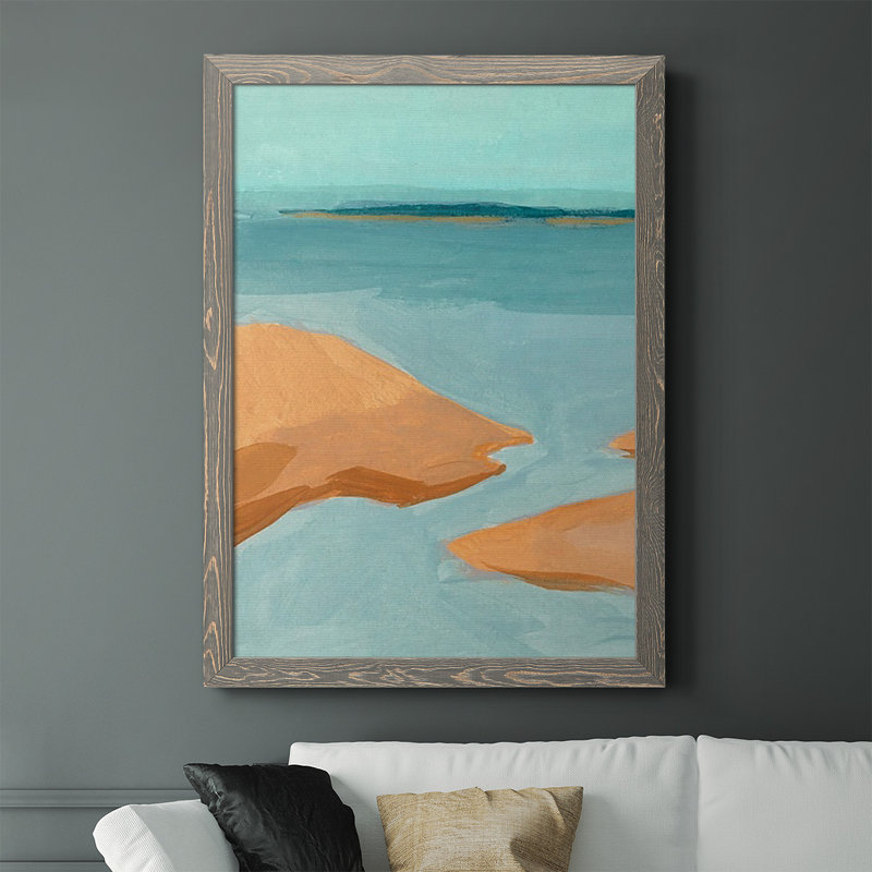 Alberry Out On The Sandbar IV, reproduction d'art sur toile encadrée, Gris, H 37,5 po x l 27,5 po x P 1 po