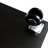 Tempered Glass Display Cabinet,Wine Cabinet, Storage Cabinet,File Cabinet, Tempered Glass Top,Bluetooth LED Light Strip,With Door Lock,Suitable For Living Room, Bedroom,Hallway,Office,Color:Black