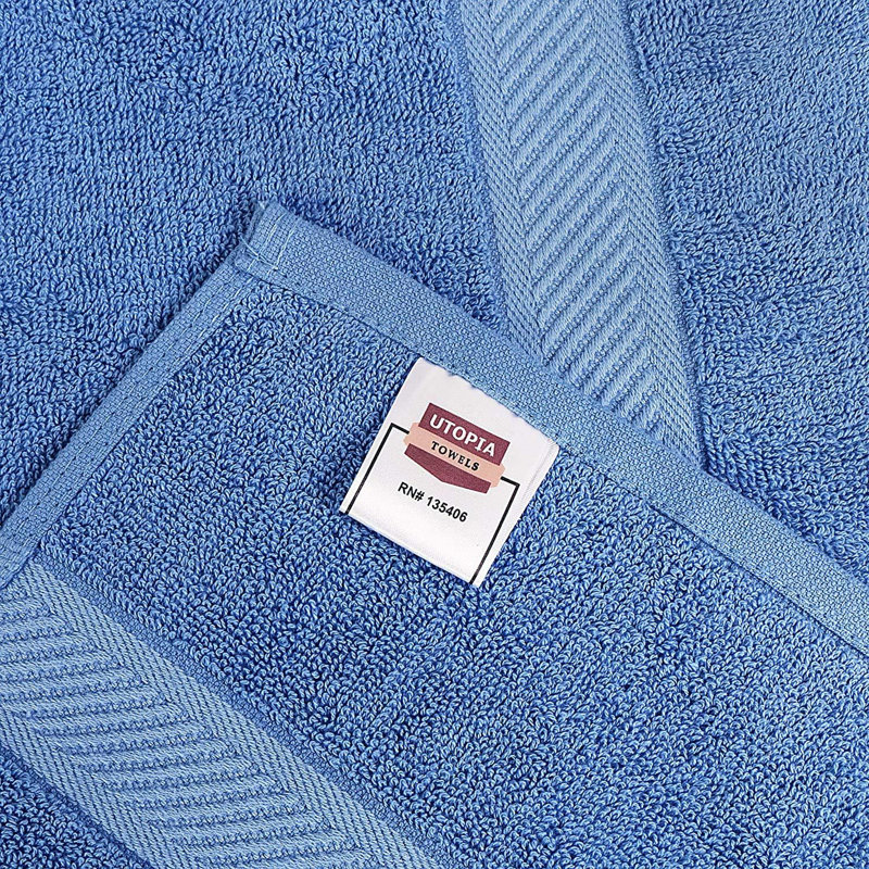 Cassada Cotton Bath Towel, Electric Blue