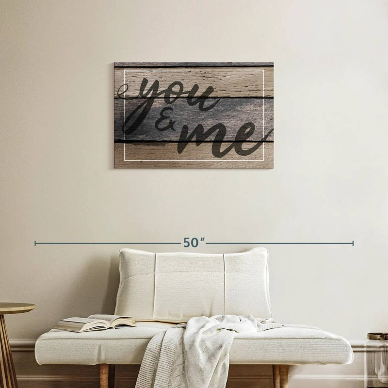 Panneau mural "You And Me", H 20 po x l 30 po