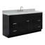 Ensemble de meuble-lavabo simple autoportant 67 po avec plateau en marbre de Carrare Abell-138335840-93068124