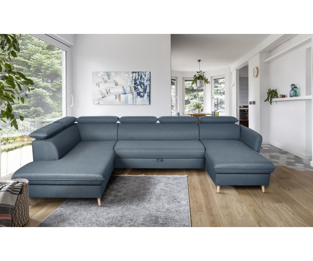 Ecksofa Mauldin mit Bettfunktion