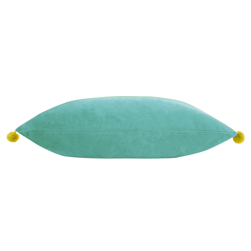 Theis Rectangular Cushion Cover, Teal, Feather