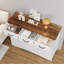 Buffet Farmhouse avec 3 tiroirs et 3 portes d'armoire, tablettes réglables pour le salon, la salle à manger ou le couloir-667638236