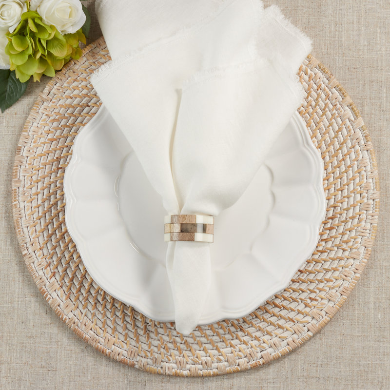 Napkin Ring Collection Wood Napkin Ring, Natural