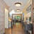 Modern Farmhouse Flush Mount Ceiling Light With Textured Crystal Glass