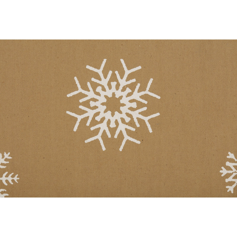 Torchon Snowflake Burlap
