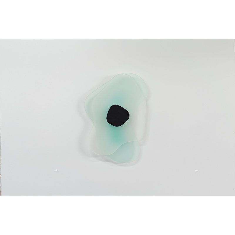 Aurora Aluminum LED Flush Mounted Sconce, Green