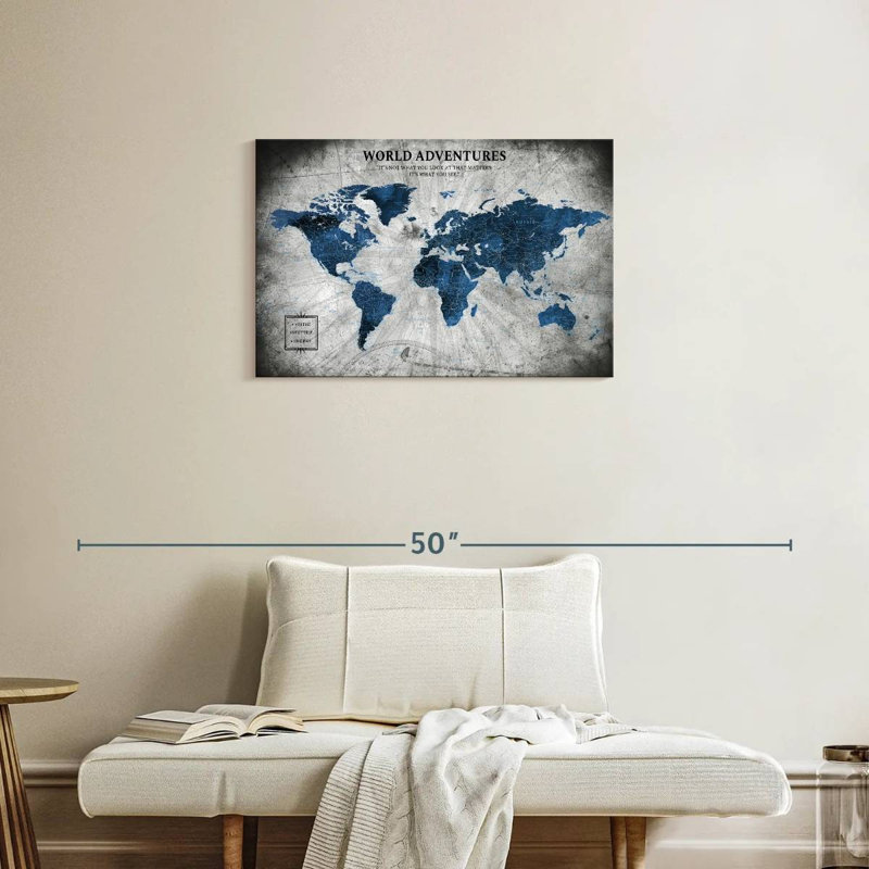 Voyage d'aventure World Pin's Alvertia II, 20" H x 30" W