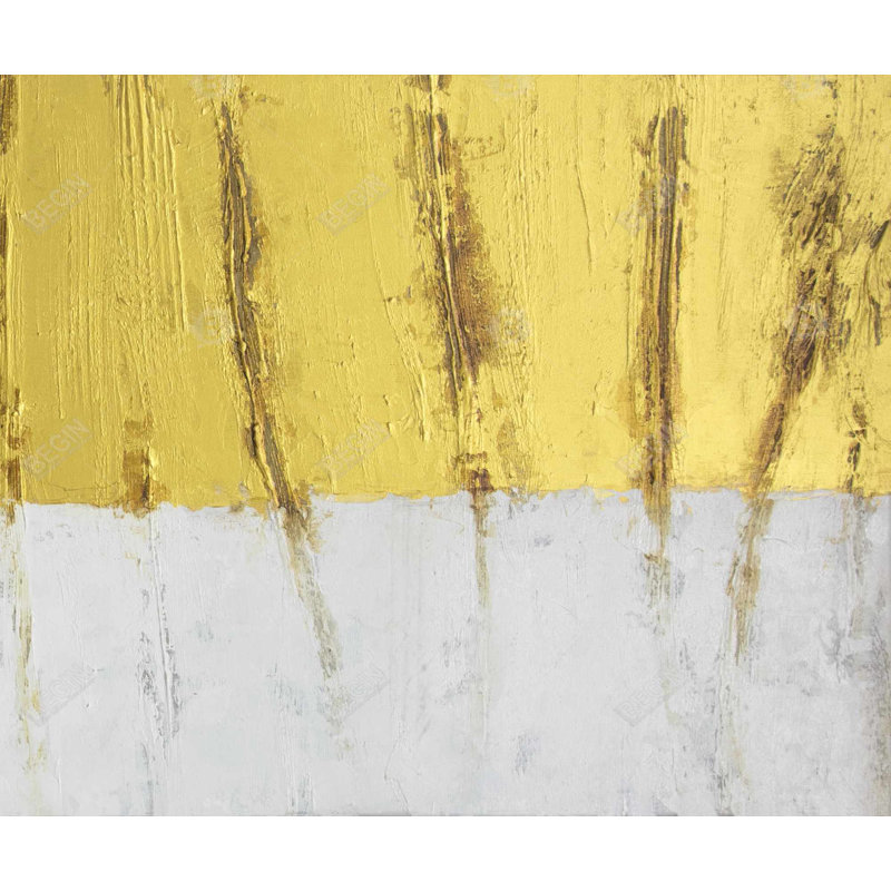Golden stripe - Modern Pattern Canvas for Home Decor