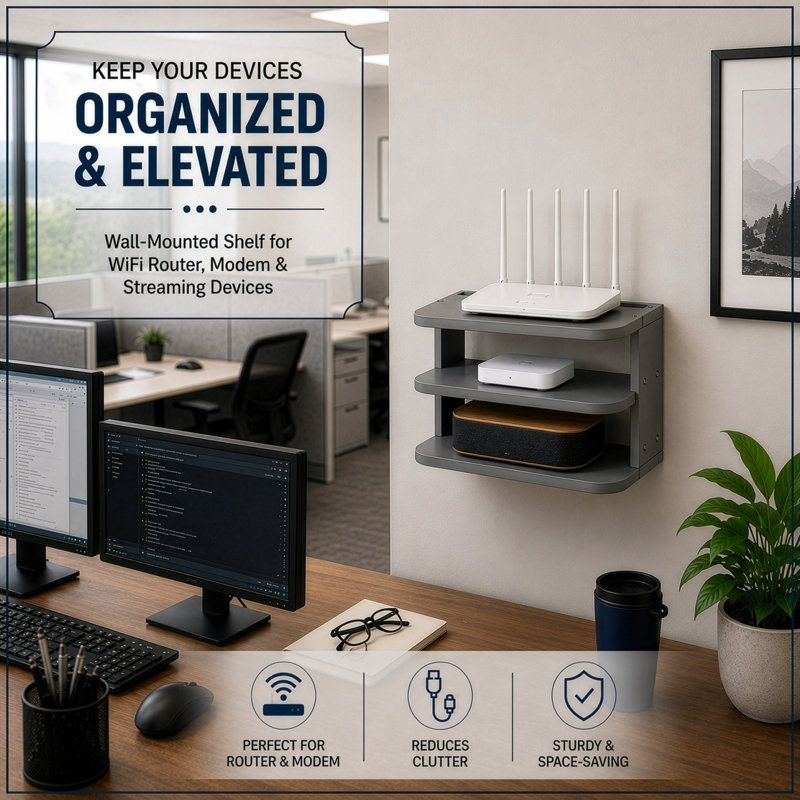 Organisateur de bureau pour tablette Wi-Fi, Modem et dispositif de diffusion