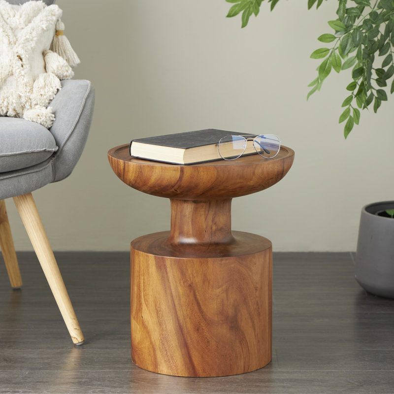 Table d'appoint Cono, Brun