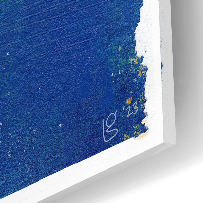  «Island Escape 1» par Laura Gibson, art mural en verre acrylique, 12 po x 16 po