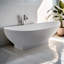 Ensemble de baignoire et douche incurvée moderne sans cadre l 70,87 po x H 21,26 po Modern