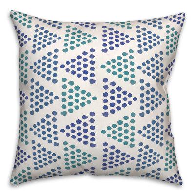  Coussin décoratif intérieur / extérieur en polyester à pois