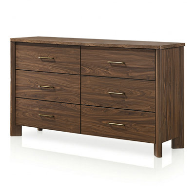 Elena 6-Drawer Dresser with Felt-lined Top Drawers