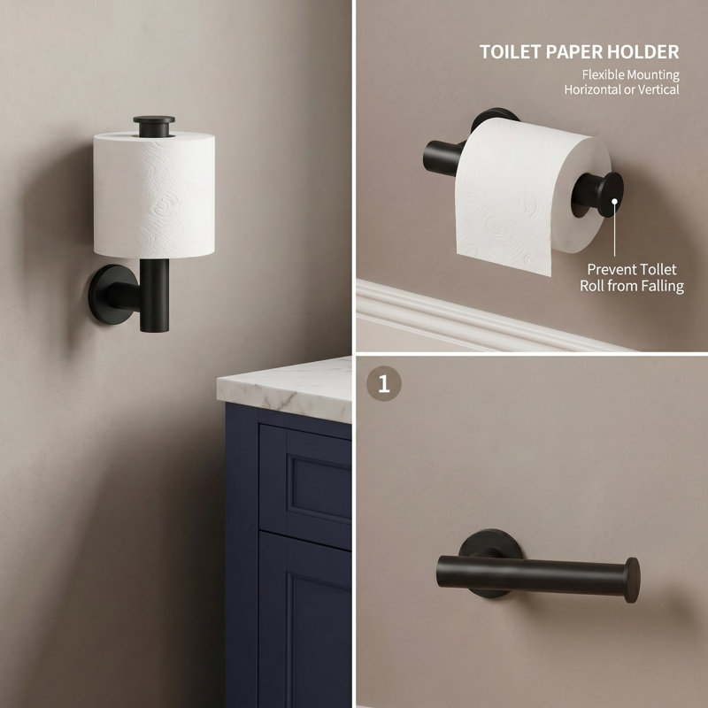 Radius 4-Piece Bathroom Hardware Set