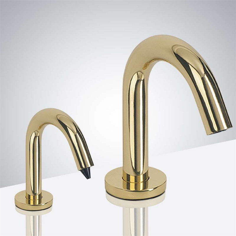 Distributeur de savon sans contact Denver Hygienic Modern Design, Or brillant