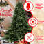 Arbre de Noël de 8 pi avec 2673 PE / embouts, base large pour un impact élevé, structure articulée sans effort et structure en métal haute avec centre de table réaliste, support facile à assembler