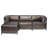 Woodsen 95.5 " W L-Shaped Metal Patio Sectional with Cushions-21578898-21578895