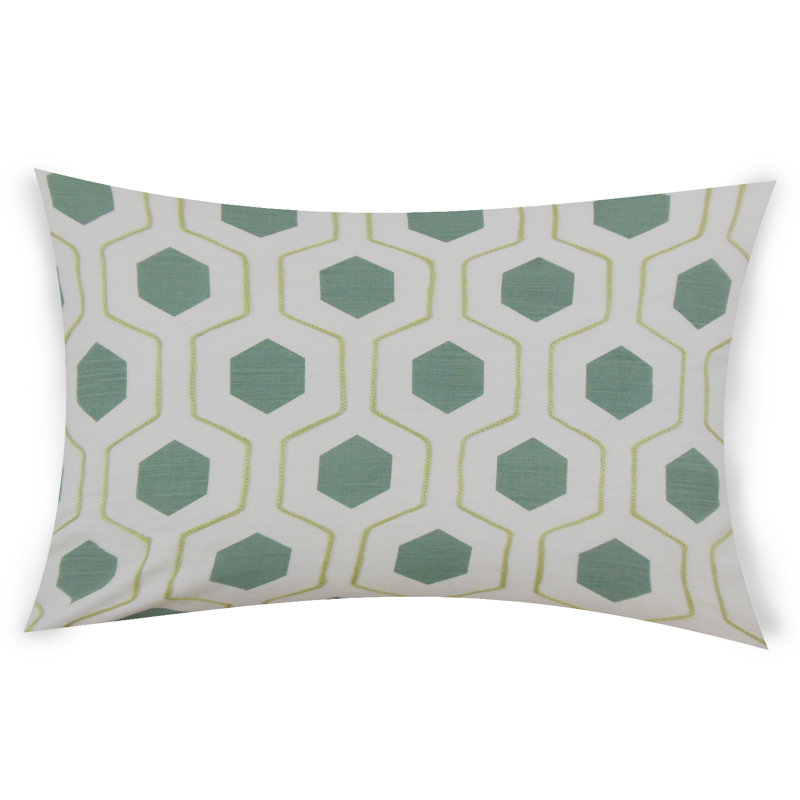  Housse et insert rectangulaires en coton, Turquoise, 12 po x 24 po