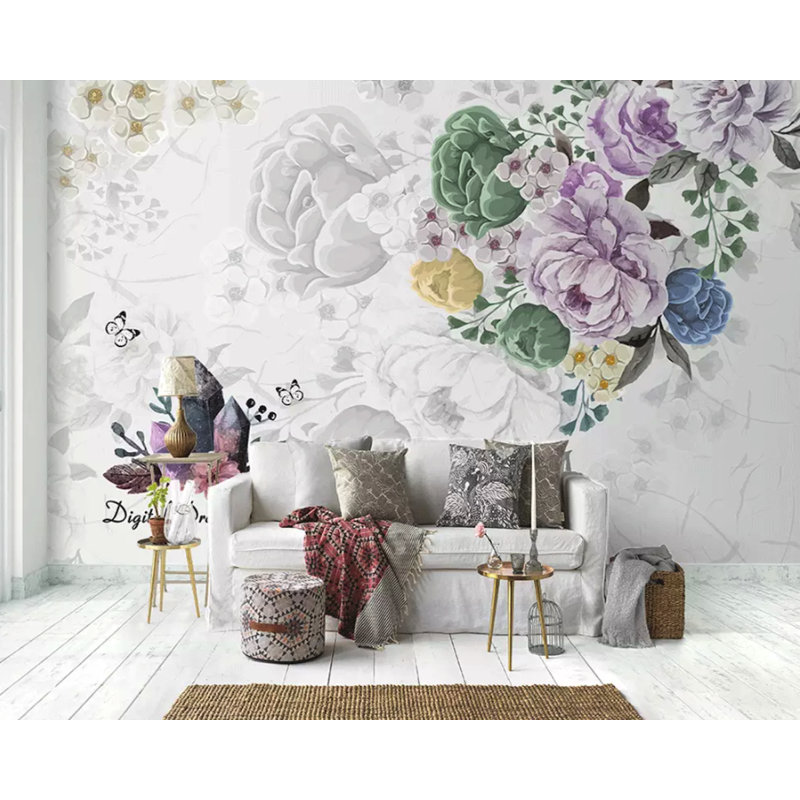 Murale rétro Hombach, L 114 po x l 204 po