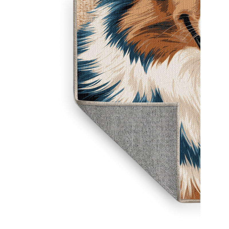  Tapis lavable pour berger australien, Rectangle 4pi x 6 pi