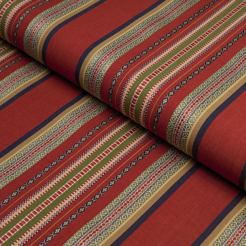 Tissu à rayures Wellington, Rouge