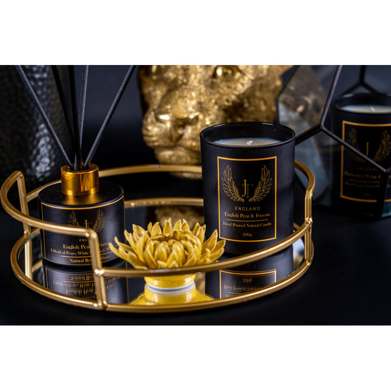 English Pear & Freesia Scented Designer Candle