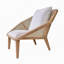 Chaise de loisirs Tectona 41 po x 32 po x 29,5 po