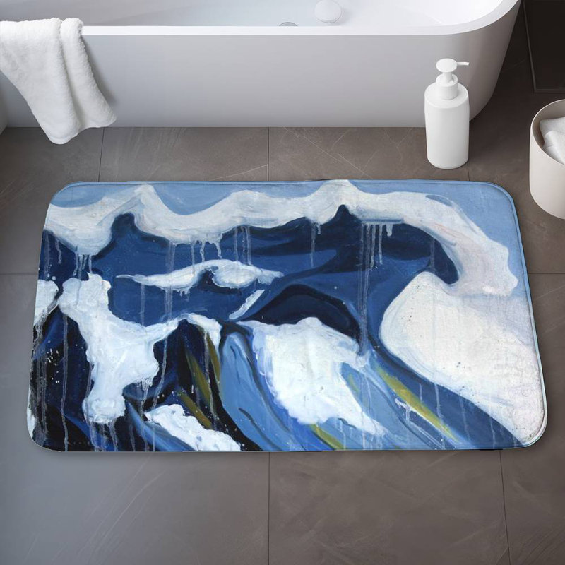Feridan Microfiber Non-Slip Bath Mat, 21"W x 34"L
